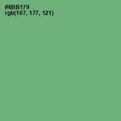 #6BB179 - Fern Color Image