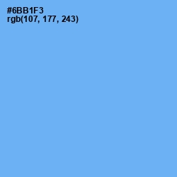 #6BB1F3 - Cornflower Blue Color Image