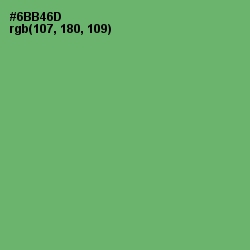 #6BB46D - Fern Color Image