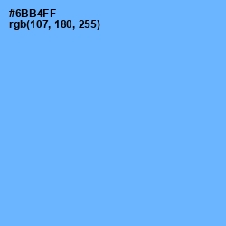 #6BB4FF - Cornflower Blue Color Image