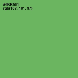 #6BB561 - Fern Color Image