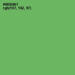 #6BB661 - Fern Color Image