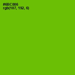 #6BC006 - Bright Green Color Image