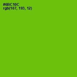 #6BC10C - Bright Green Color Image