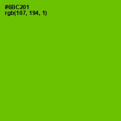 #6BC201 - Bright Green Color Image