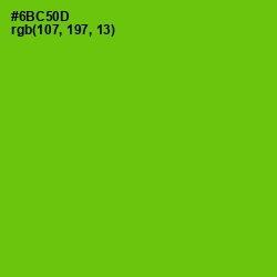 #6BC50D - Bright Green Color Image