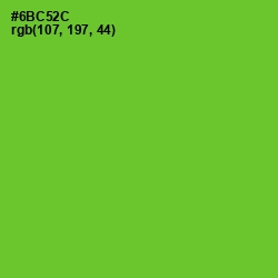 #6BC52C - Bright Green Color Image