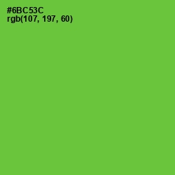 #6BC53C - Bright Green Color Image