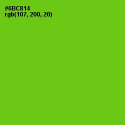 #6BC814 - Bright Green Color Image