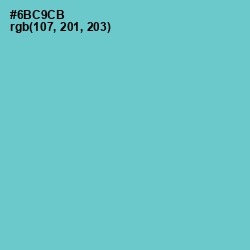 #6BC9CB - Downy Color Image