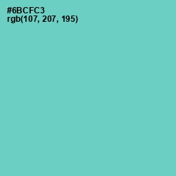 #6BCFC3 - Downy Color Image