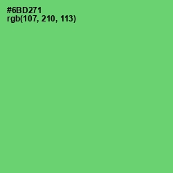 #6BD271 - Pastel Green Color Image