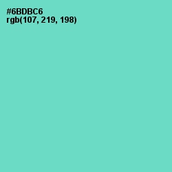 #6BDBC6 - Downy Color Image