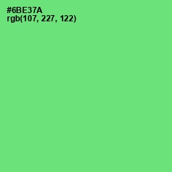 #6BE37A - Screamin' Green Color Image