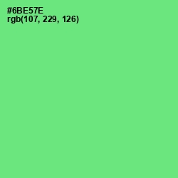 #6BE57E - Screamin' Green Color Image