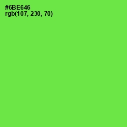 #6BE646 - Screamin' Green Color Image