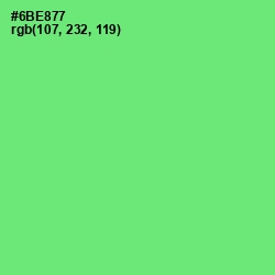 #6BE877 - Screamin' Green Color Image