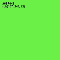 #6BF048 - Screamin' Green Color Image