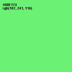 #6BF174 - Screamin' Green Color Image