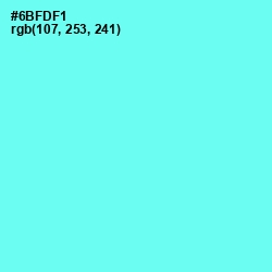 #6BFDF1 - Spray Color Image