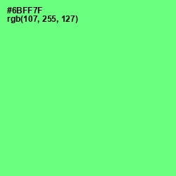 #6BFF7F - Screamin' Green Color Image