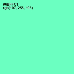 #6BFFC1 - Aquamarine Color Image