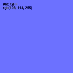 #6C72FF - Moody Blue Color Image