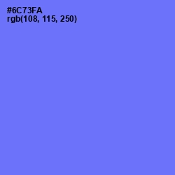 #6C73FA - Moody Blue Color Image