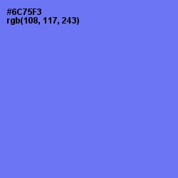 #6C75F3 - Moody Blue Color Image