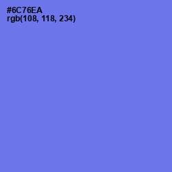 #6C76EA - Moody Blue Color Image