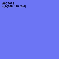 #6C76F4 - Moody Blue Color Image