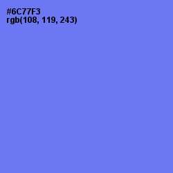 #6C77F3 - Moody Blue Color Image