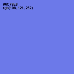 #6C79E8 - Moody Blue Color Image