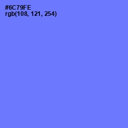 #6C79FE - Moody Blue Color Image