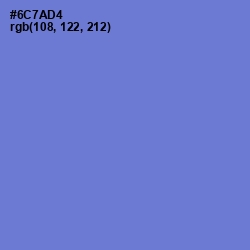 #6C7AD4 - Moody Blue Color Image