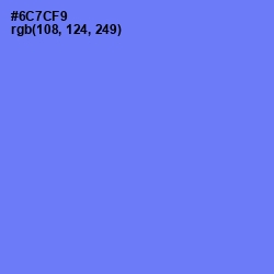 #6C7CF9 - Moody Blue Color Image