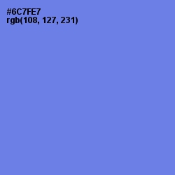 #6C7FE7 - Moody Blue Color Image