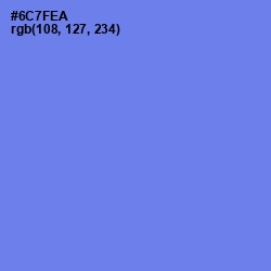 #6C7FEA - Moody Blue Color Image