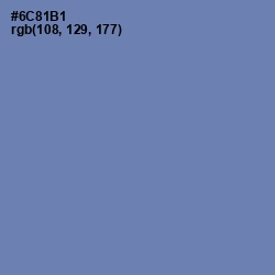 #6C81B1 - Wild Blue Yonder Color Image