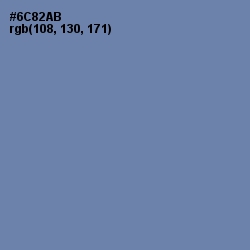 #6C82AB - Bermuda Gray Color Image