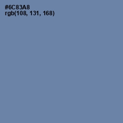 #6C83A8 - Bermuda Gray Color Image