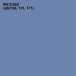 #6C83AB - Bermuda Gray Color Image