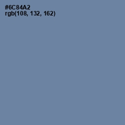 #6C84A2 - Bermuda Gray Color Image