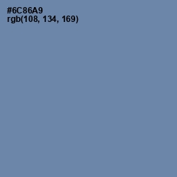 #6C86A9 - Bermuda Gray Color Image