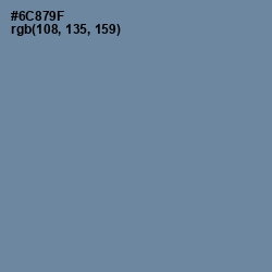 #6C879F - Hoki Color Image