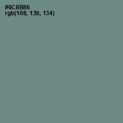 #6C8B86 - Blue Smoke Color Image