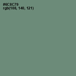 #6C8C79 - Viridian Green Color Image