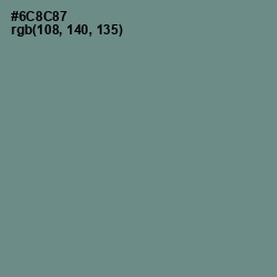 #6C8C87 - Blue Smoke Color Image