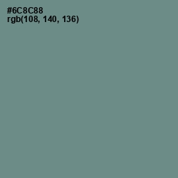 #6C8C88 - Blue Smoke Color Image