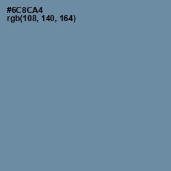 #6C8CA4 - Bermuda Gray Color Image
